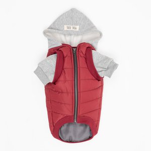 Mons bons waterdicht puffer jas - rood