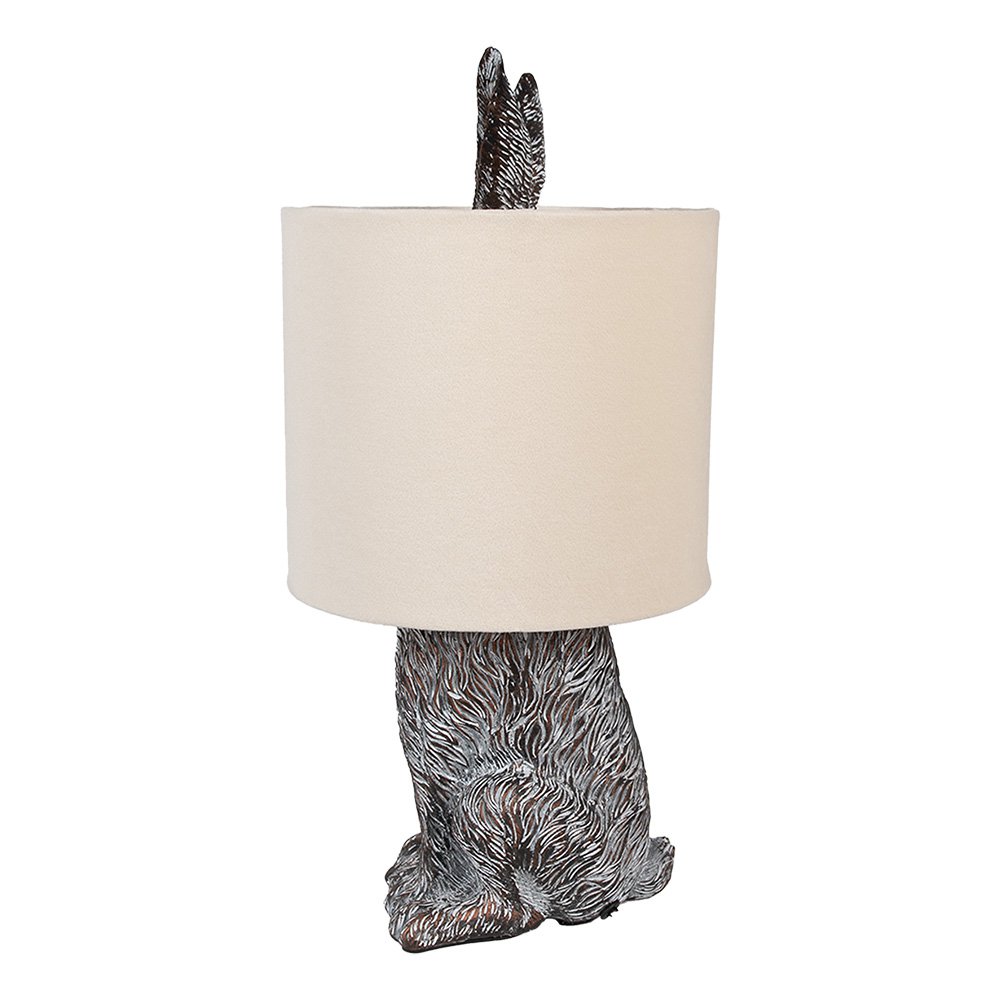 Tafellamp Konijn Ø 20x43 cm Bruin Beige Polyresin Bureaulamp