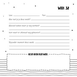 Udfyld bog SilliBeads - Min 9 måneders dagbog - Hardcover Wire-o (SORT/HVID RANGE)