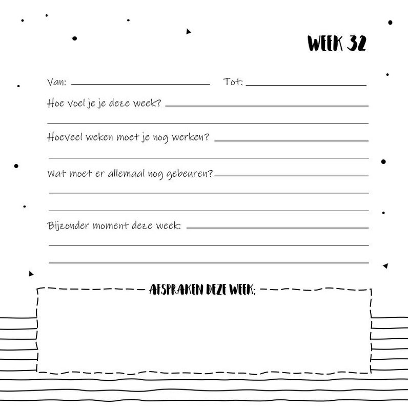 Udfyld bog SilliBeads - Min 9 måneders dagbog - Hardcover Wire-o (SORT/HVID RANGE)