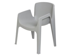 Dining chair NewYork plastic gray