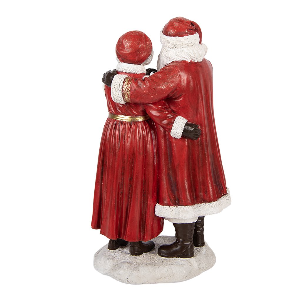 Kerstdecoratie Beeld Kerstman 13x9x23 cm Rood Kunststof