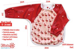 śliniaczek z rękawkami Pina Flamingo - śliniaczek niemowlęcy/maluch