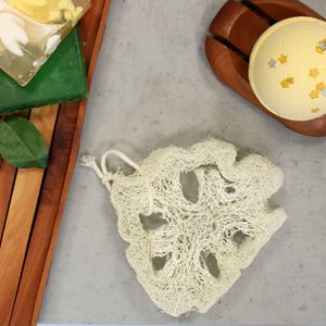 Egyptian Luxury Loofah with Cotton String - Non-Compressed