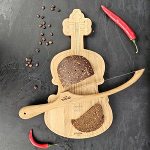 Eiken broodmes voor dagelijks gebruik in de keuken, houten gekarteld mes voor zuurdesembrood, bakcadeau, keukencadeaus voor koks