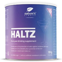 Haltz is a pre-workout drinking supplement containing natural ingredients to support energy, focus, and hydration. The powder has a light, refreshing flavor.