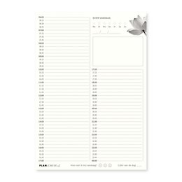 Prikkelarme A5 dagplanner 'Lotus' schrijfblok