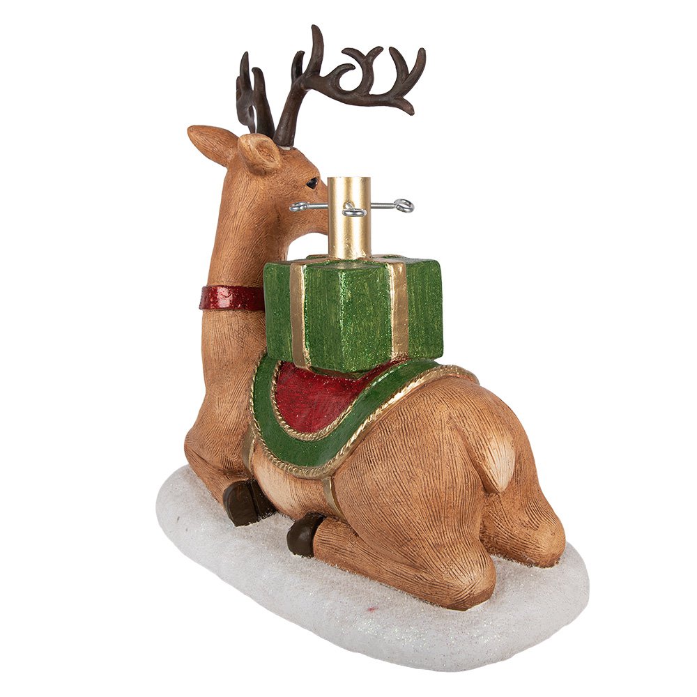 Kerstboom Standaard Hert 48x26x52 cm Bruin Keramiek