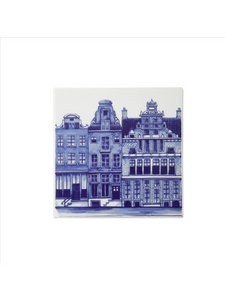 Tile canal houses nr.2 - Delft blue - 13 cm