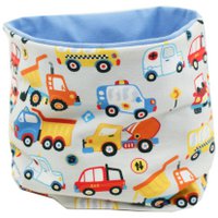 Kleine Könige Loop Schal Kinder Jungen bis 10 Jahre  Modell Autos Lucky Cars grau, innen hellblau