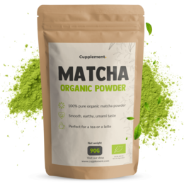  Organic matcha powder, 90 grams. 100% pure, high-quality matcha powder for a calming, energizing experience.