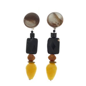 Clip earrings mother of pearl