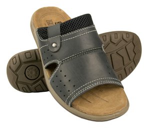BLEND sandalen van natuurlijk leer