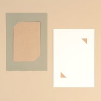 Support card - Olive Green and Ivory