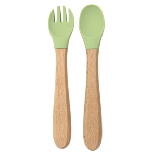 Besteckset Olivgrün