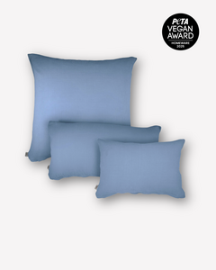 Mousseline kussen “Eliane” • Dusty Blue
