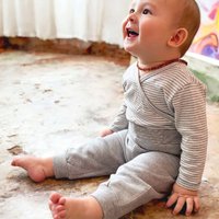 OrganicEra Bio-Baby-Jogginghose, Grau