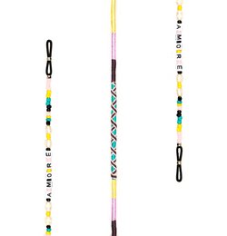 Colorful, beaded eyewear strap with a unique, patterned design. Made of durable materials for secure and comfortable wear.
