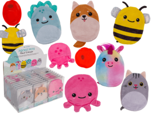 Hand warmer, Kawaii, with plush cover,