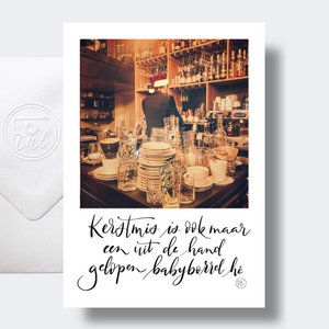 Kerstmis is ook maar een uit de hand gelopen babyborrel hé