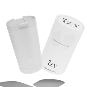 Izy Thermos Tasse - Weiß - 350 ml to -go isolierter Kaffeetasse