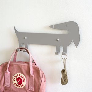 Kinderwandhaak Teckel Grijs