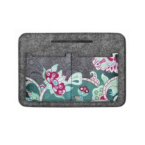 Cashmere Organizer In Grey Felt For Bag Bertoni