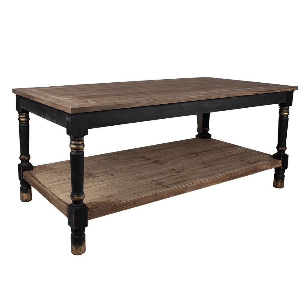 Presentatie Tafel Zwart, Hout 200x100x85 cm