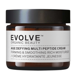 This multi-peptide 360 moisture cream contains anti-aging peptides, hyaluronic acid, and curcumin to improve facial firmness, reduce wrinkle volume, and smooth the skin.