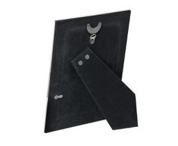 EDZARD Rivoli photo frame for photos 13 x 18 cm, silver-plated, tarnish-proof, with 2 hangers