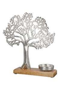 Aluminium waxinelichthouder "Tree" VE 2