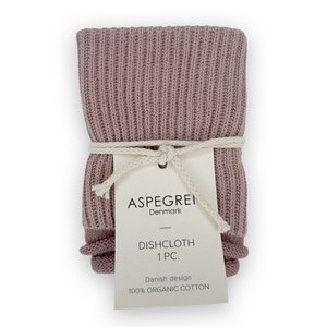 Geschirrtuch – Bio-Baumwolle – gestrickt – Ripple – Mauve