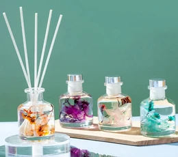 Reed Diffuser luksus glas med tørblomst lavendel 100 ml