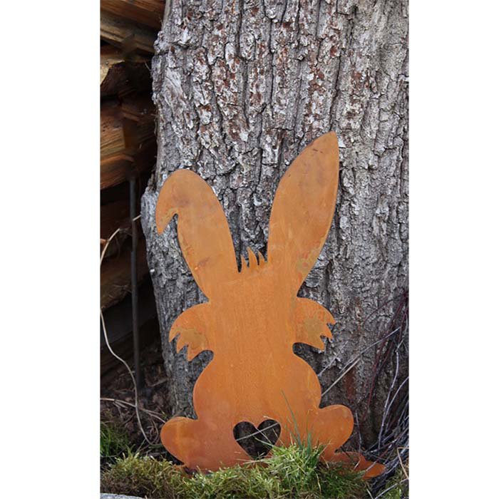 burgemeester Weiland Rimpels Paasdecoratie konijnen "Familie Lepels" | Vintage metalen tuinornament  Inkopen via de online groothandel | Orderchamp