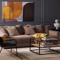 ELSA 3-seater sofa Nougat removable & washable covers