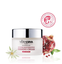 Firming cream with intense rejuvenation properties, featuring pomegranate and jasmine extracts to firm and revitalize the skin.