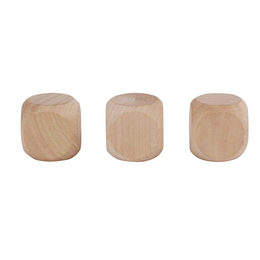 DADI DI LEGNO -
3 cm - 3 pz - 1 colore