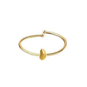 Verstelbare eenvoudige bonen dunne ring