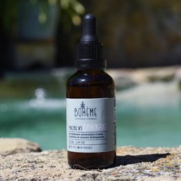 Organic Draining Philtre 50 ml, a natural supplement in a glass bottle with a dropper. The product is made with natural ingredients and is suitable for dietary supplements.