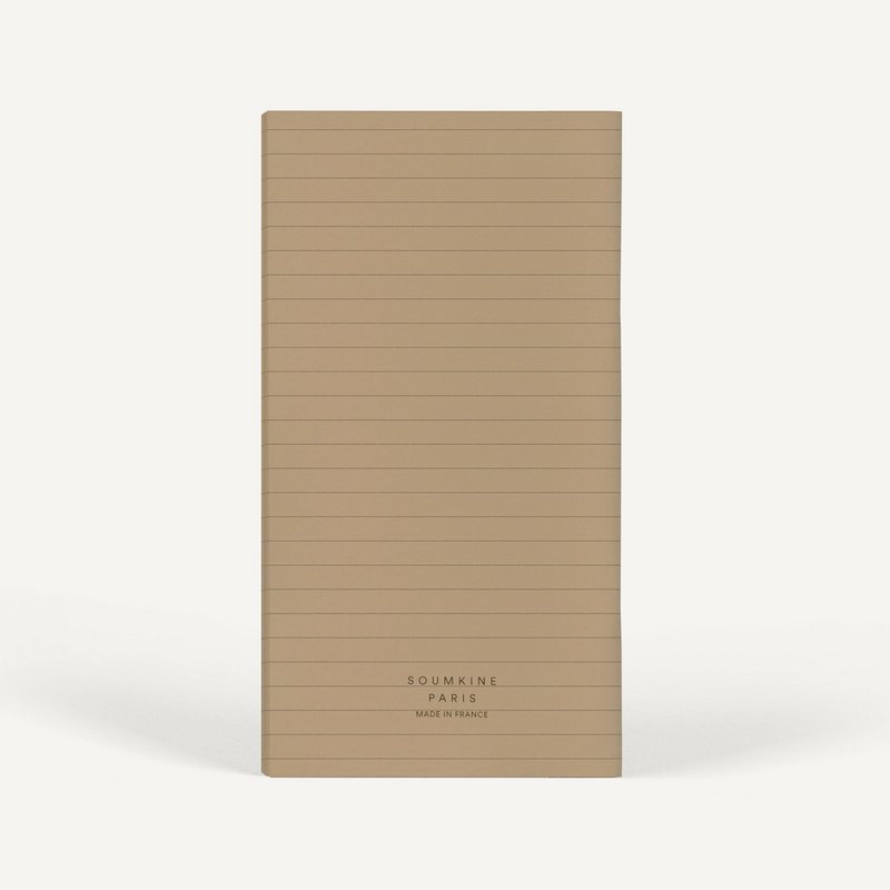 Zero-Waste Notebook RULED — Brown Sugar Color