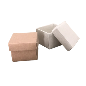 Linnen doosje kubus 5x5cm