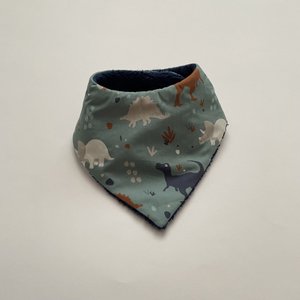 Mini Bandana Beißlätzchen Dinosaurier grün