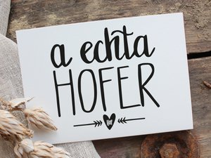 A ECHTA HOFER - regionale Postkarte A6