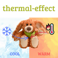 Heat cushion, the natural hot water bottle as a warm material toy, large rabbit with organic millet filling and health herbs