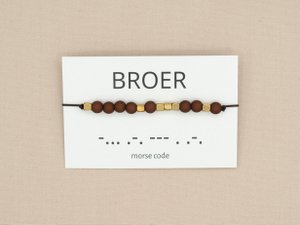 morse code armband broer