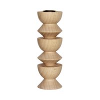 Totem-Kerzenhalter aus Holz - Tall Nº 3