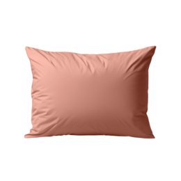  Soft, plush pillow covers in a salmon and peach color palette. Made of high-quality materials for a comfortable and luxurious sleep experience.