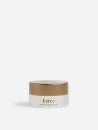 Moisturizing eye cream in a round glass jar with a gold lid. Suitable for all skin types.