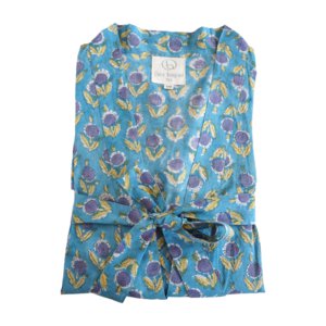 „Bluette“-Blumenkimono aus Baumwolle