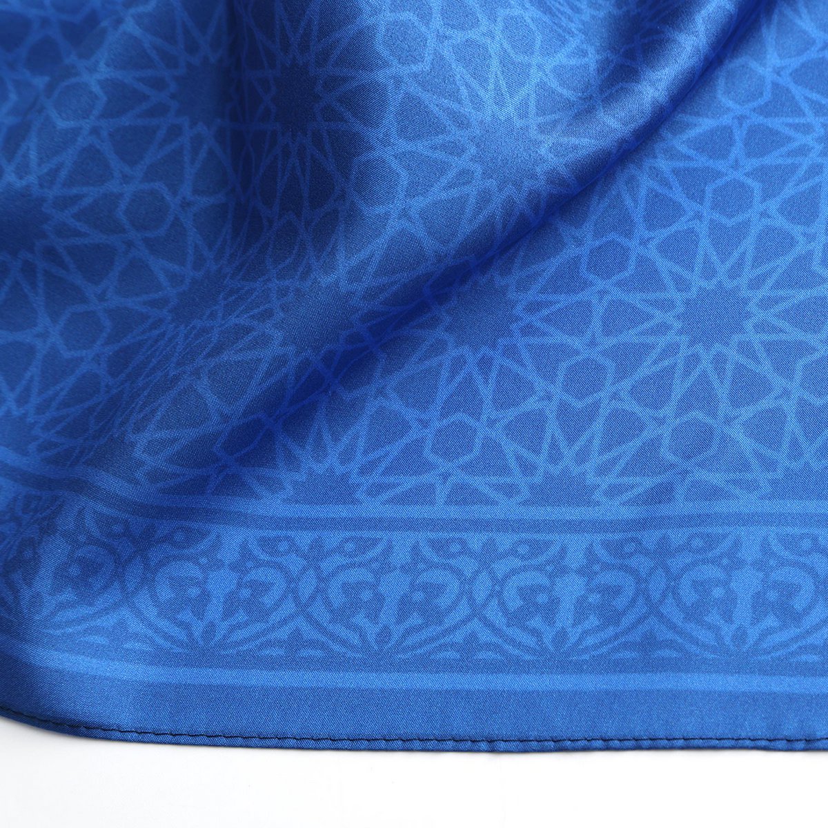 Blue Square Silk Scarf Dalila v1